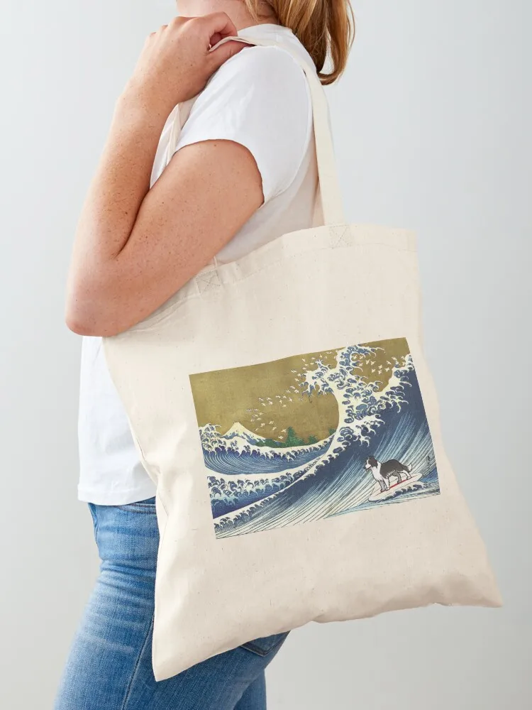 

Border Collie Tote Bag custom bags eco bag folding canvas tote bag Canvas for women