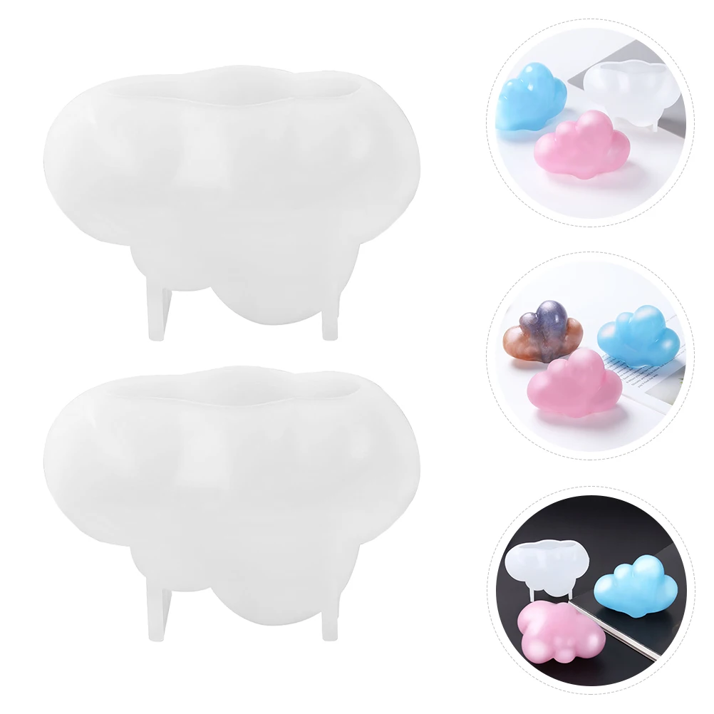 

Silicone Mold for H made Soap Aromatherapy naments 3D Cloud Shaped Craft Projects DIY Kits Nonstick Flexible Cloud Molds Soap