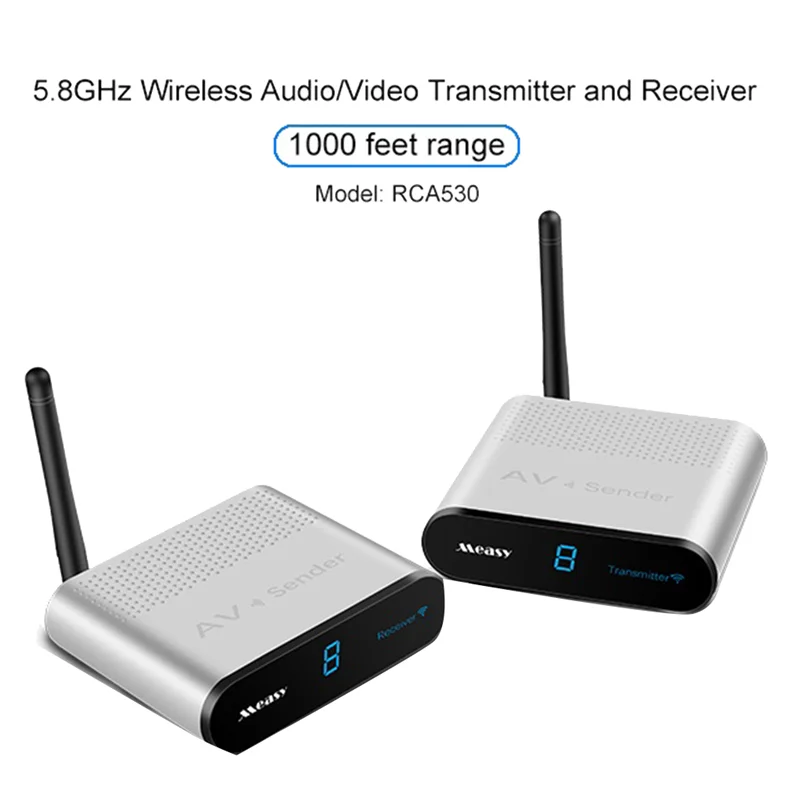 

Sensitive AV530 5.8Ghz Wireless Video Digital Set-Top Box Wireless Sharing Multifunction Transmitter Receiver Durable With UK Pl
