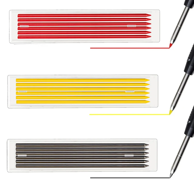 3 Box/Set 2B 2,8mm Holzbearbeitung Mechanische Bleistift Austauschbare Mine Tiefe Loch Markierung Architektur Malerei Bleistift Mine Kern – Detail 3