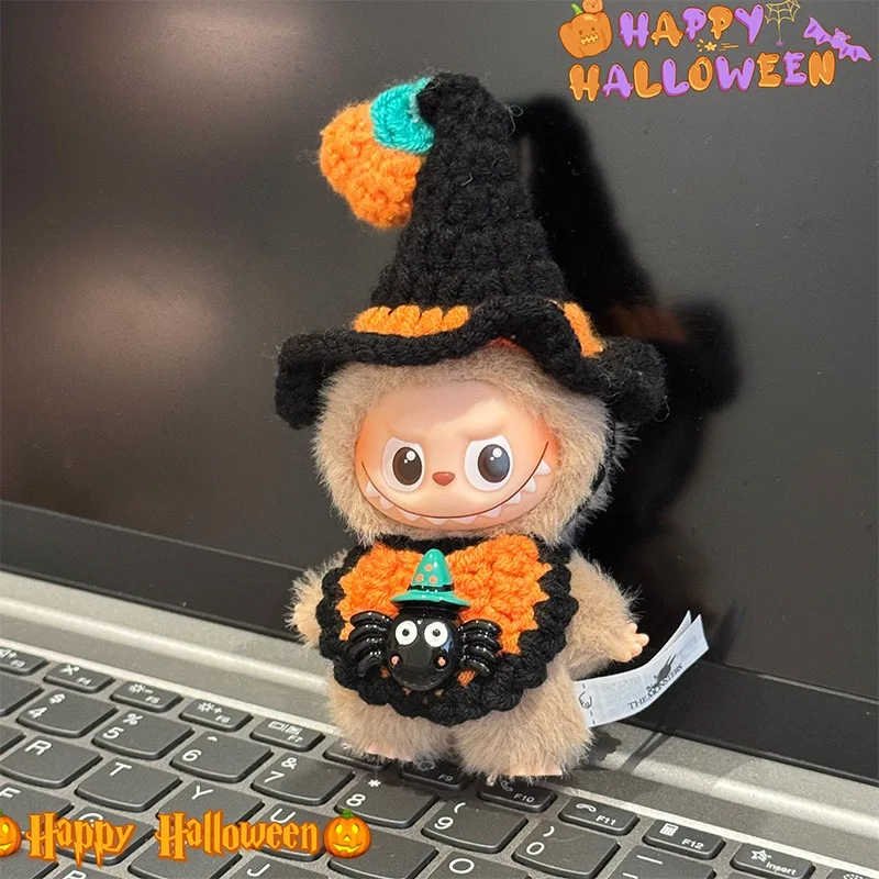 Labubu-Puppenkostüme und Accessoires, geeignet für V4 Mini Labubu Halloween-Sets, Kostümdesigner-Outfits, exquisite Geschenke.