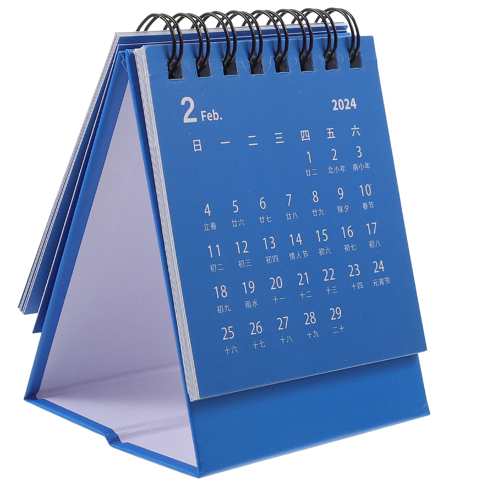

Mini Desktop 2024 Small Office Standing Decorative Flip For Desk Mini Note Calendar Memo Function Office Accessories Home