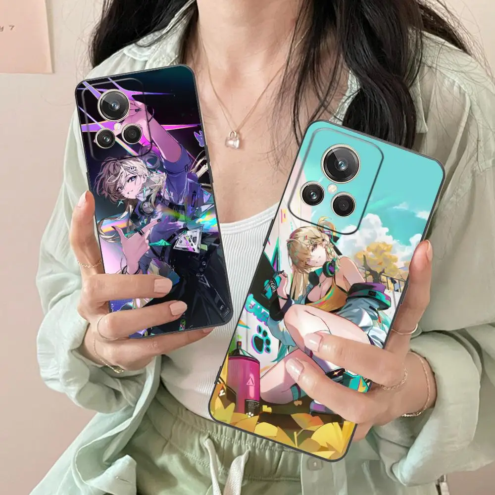 

Wuthering Waves Lynae Phone Case for Realme 15 14 13 12 11 10 9 Pro Plus T i Lite 5G Colorful Printing Cover Cellphones Luxury
