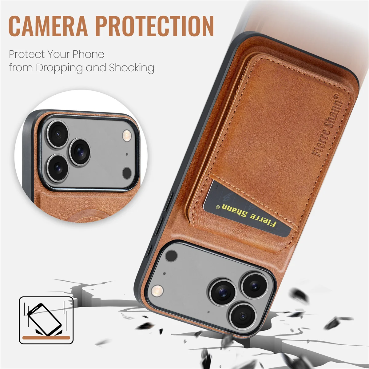 Custodia per telefono in pelle magnetica staccabile 2 in 1 per IPhone Air 17 16 15 14 13 12 11 Pro Max per copertura porta carte portafoglio Magsafe