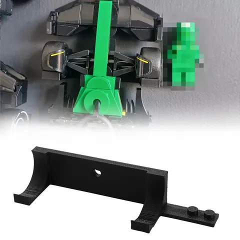 5 höger och 5 vänster väggmonteringskrokar för Lego Speed Champions F1 Formel 1-bilar gör-det-själv byggklossar väggmonteringsfäste 6 best sales Lego Technic väggfäste - №4