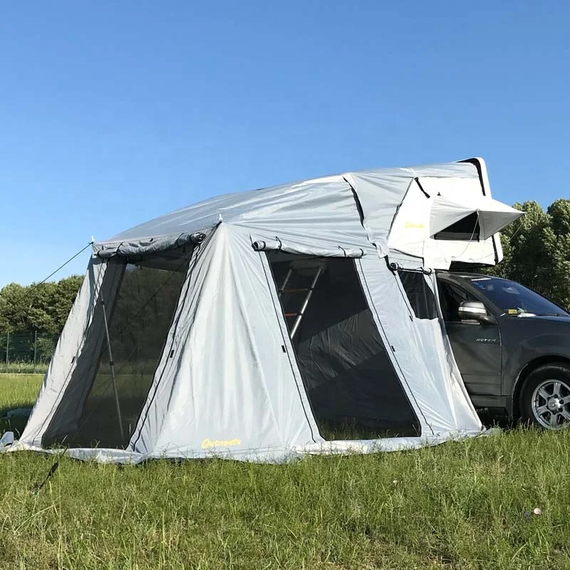 

3 4 Person Camping SUV Hard Shell Car Roof Top Tent Hard Shell Rooftop Tent for Sale with Annex Canopy Awning