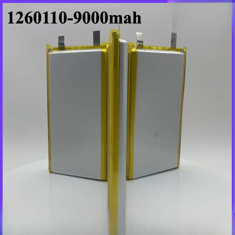 10pcs 1260110 9000mAh Polymer Battery Suitable for Lighting Monitoring, Air Conditioning, and Charging Power Bank