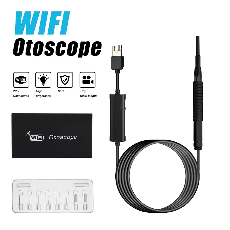3,9mm 720P inalámbrico USB/WIFI Earpick endoscopio HD limpiador de auriculares CMOS inspección por boroscopio otoscopio cámara removedor de cera de oídos
