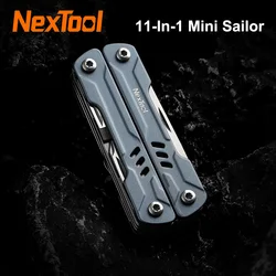 Nextool 11-In-1 Mini Sailor Outdoor Multitool Zakmes Vouwtang Gereedschap Draadkniptang Edc Kaart Pin Schroevendraaier Schaar