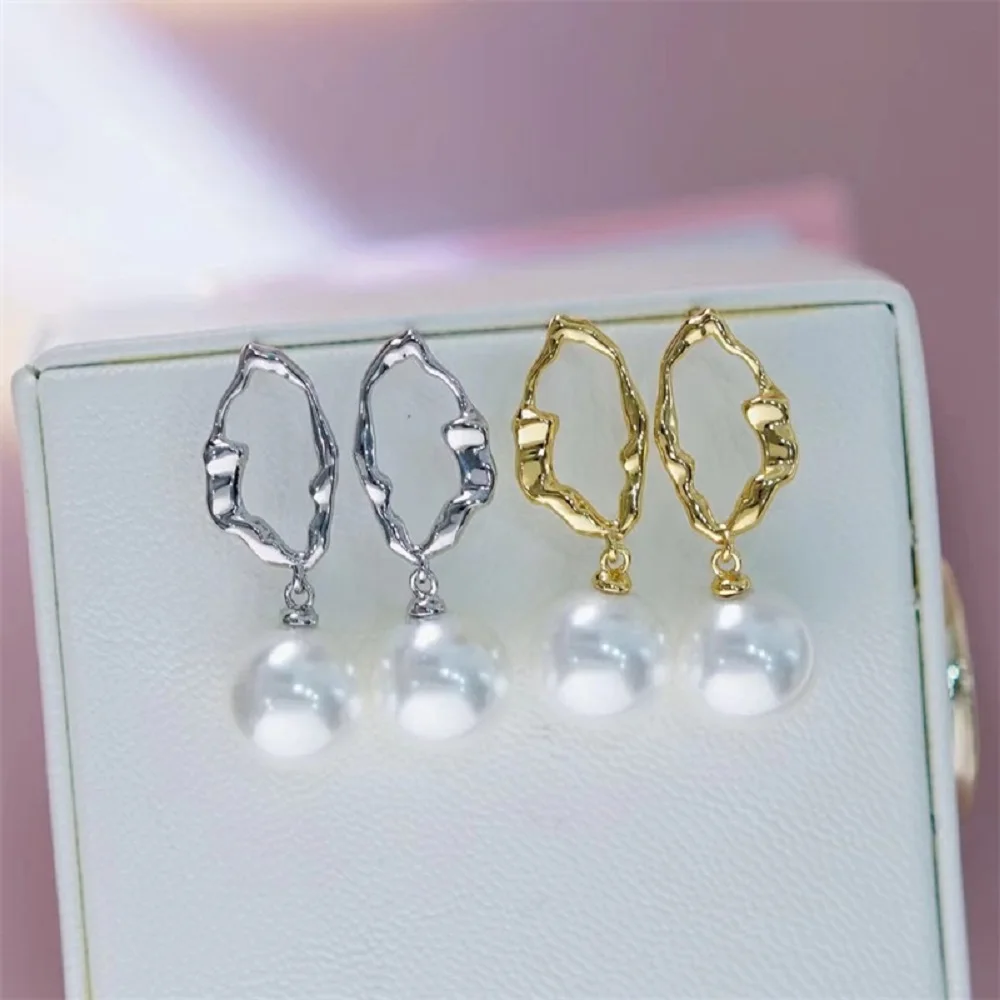 

S925 Silver Fashion Alien Baroque Earnail Eardrops AAA10-11mm11-12mm Natural South Sea Pearl