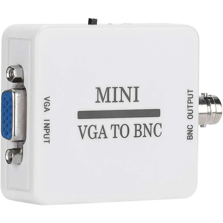 Grwibeou 1080p vga para bnc conversor de vídeo mini hd vga para bnc conversor adaptador de saída para pc mac hdtv monitores tvs computadores