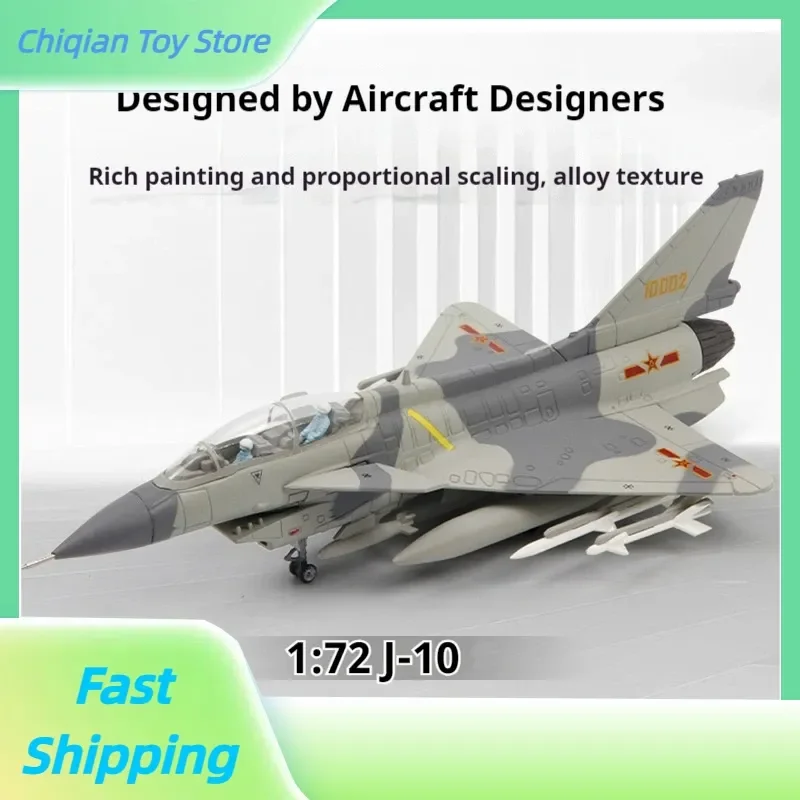 

AVIC J-10C Fighter Jet Model: Telbo J10C 1:72 Alloy Military Aircraft Die-Cast Static Display Collector's Desktop Decoration