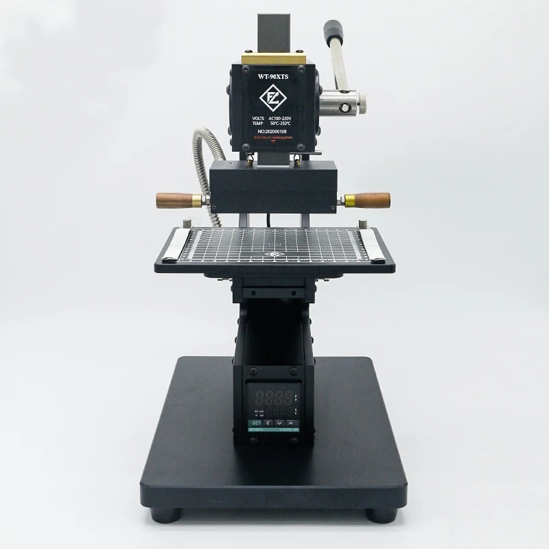 Hot Foil Stamping Machine for Pencil PU Leather Logo Trademark Wood Marking and Branding Machine Wallet Heat Press 90XTS
