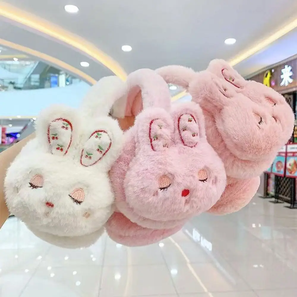 Winter Cute Cartoon Plush Earmuffs Fluffy Warm Earflaps Cosy Soft Ear Warmer for Kids