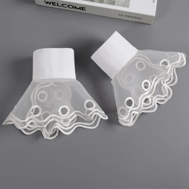 أزياء مجوفة من المعصم كاذبة الكفة الأكمام للمرأة وهمية الأكمام الكفة معصمه القرن الديكور