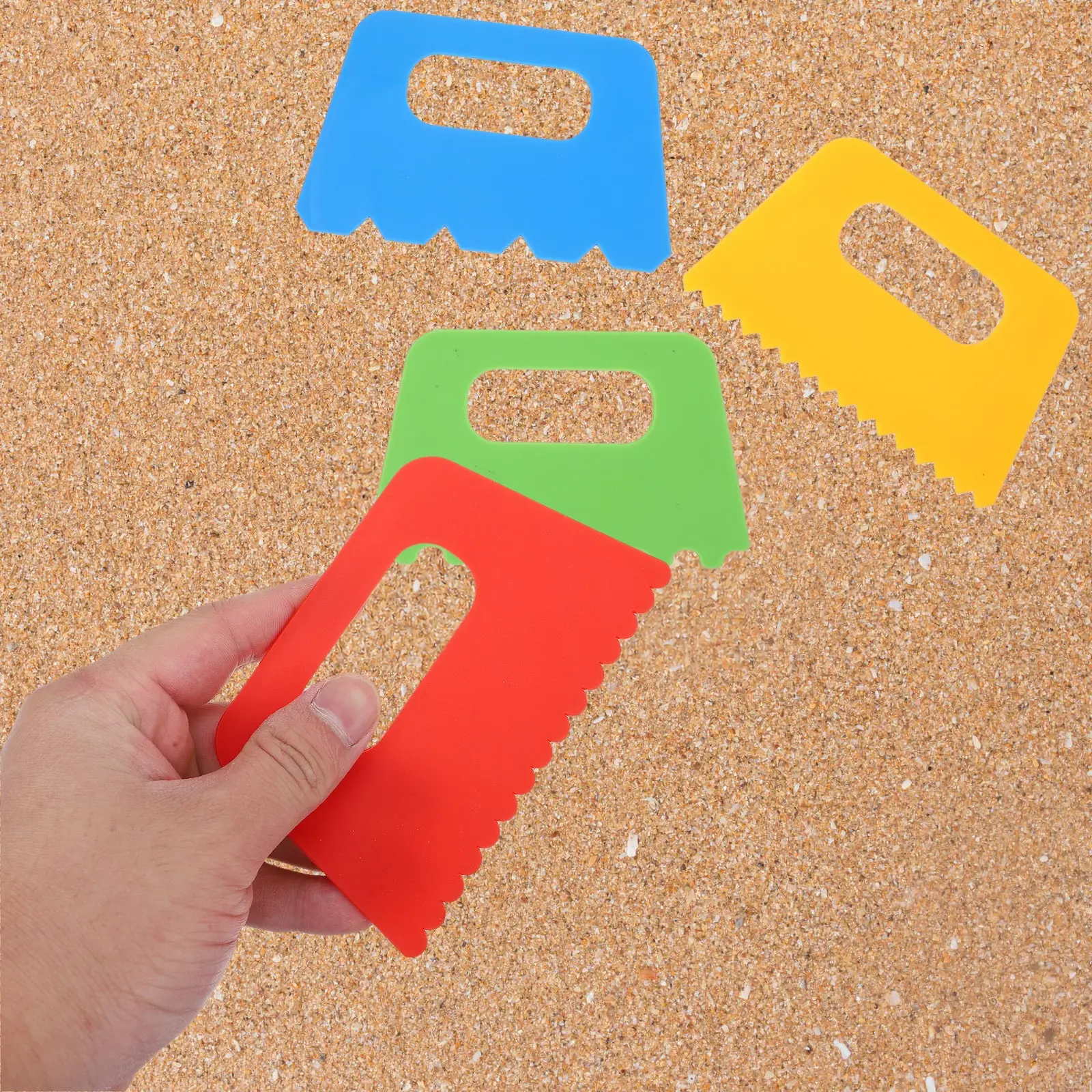 

4pcs Paint Brush Painting Scraping Brushes DIY Tools Kids Drawing Tool Plastic Spatula Toddler Paint Brush