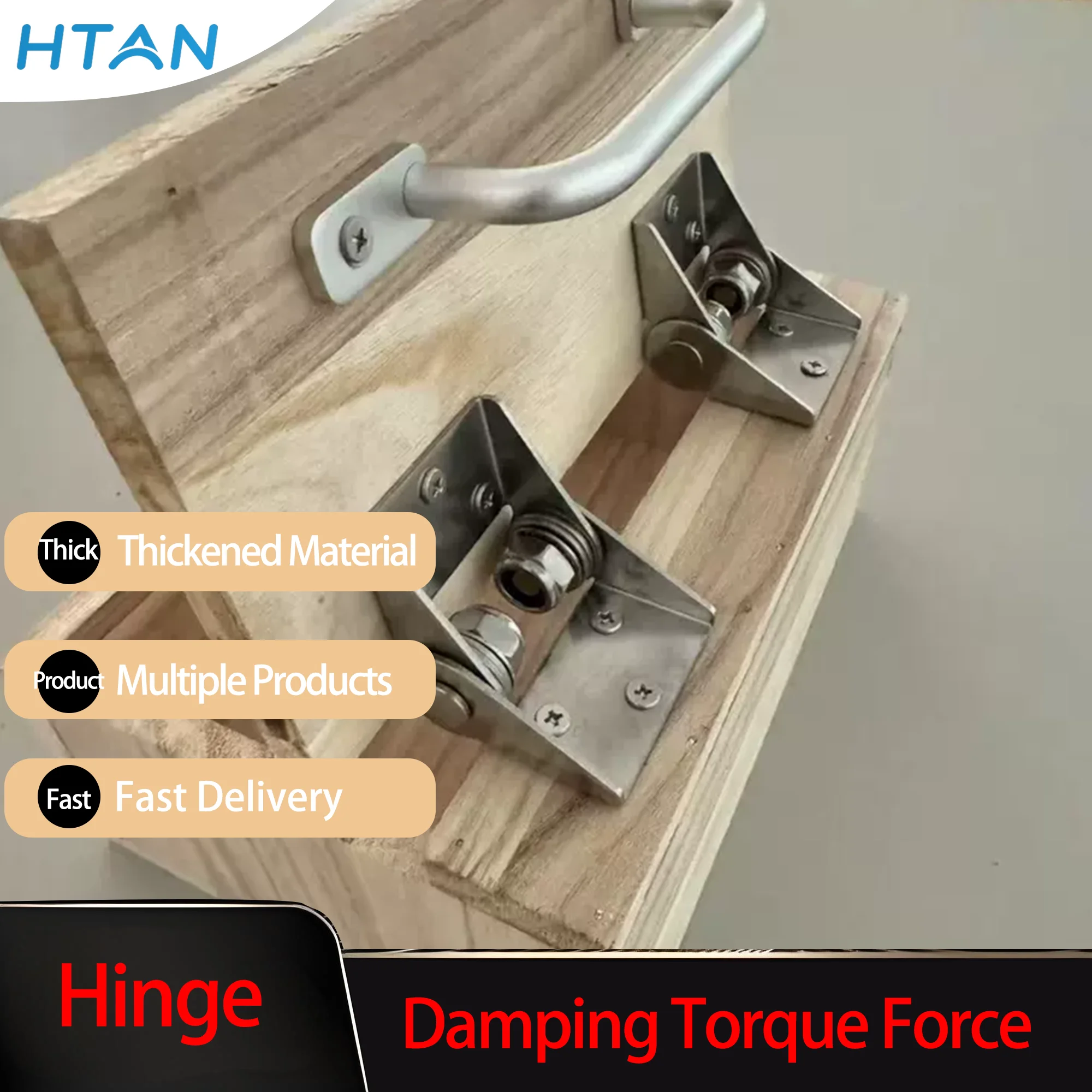 

Stainless Steel Large Hinges with Adjustable Damping Axis for Industrial Mechanical Equipment - Torque Positioning Hinges