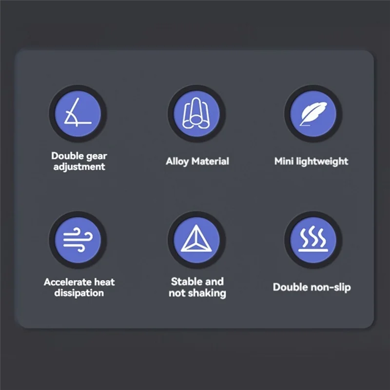 Edt-mini suporte para laptop, refrigerador portátil, suporte elevado, dobrável, invisível, riser para laptops/tablets/teclado