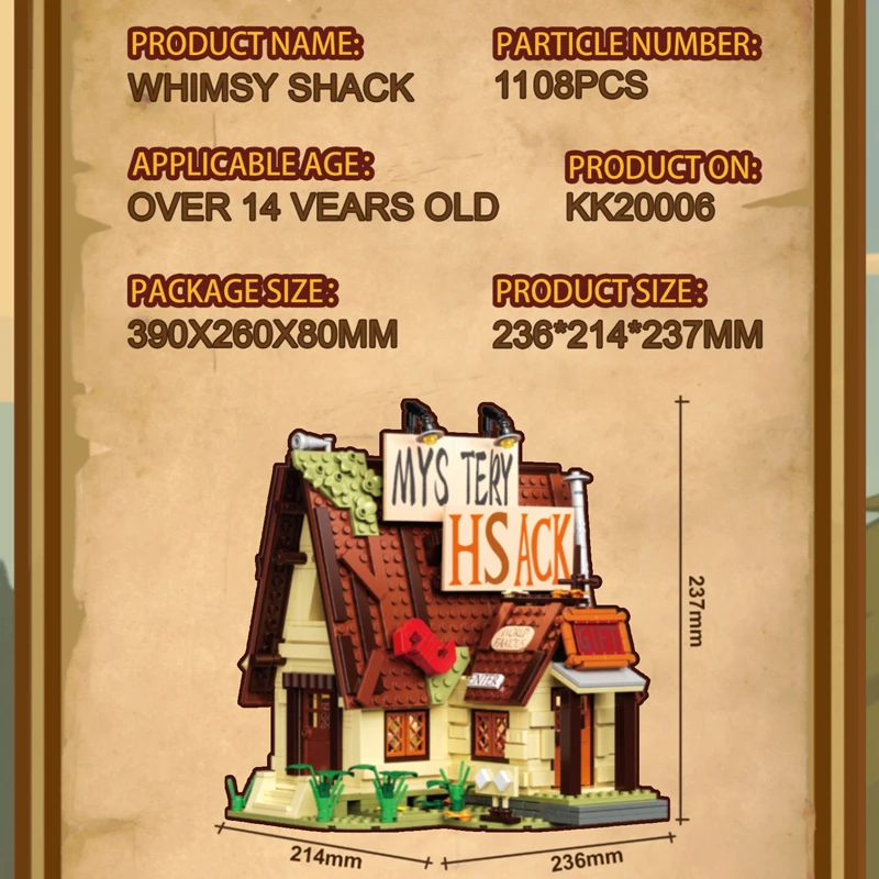 ชุดประกอบบ้านไม้จำลอง DIY รุ่น KK20006 ซีรีส์วิวถนน ของเล่นตัวต่อ ชุดของขวัญวันเกิดสำหรับผู้ใหญ่และเด็ก