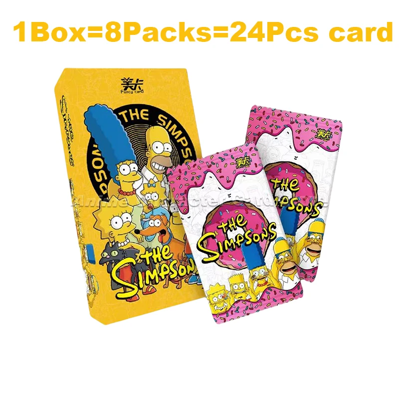 The Simpsons Card Cartoon Character Homer Marge Bart Lisa Maggie Collection Cards Toy For Children Christmas Gifts