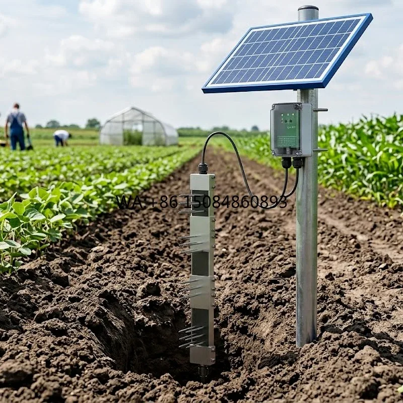 

Soil Analyzer Solar Powered Soil Tester for NPK Humidity PH EC Smartphone Monitoring Wireless Muti-level RS485 Output