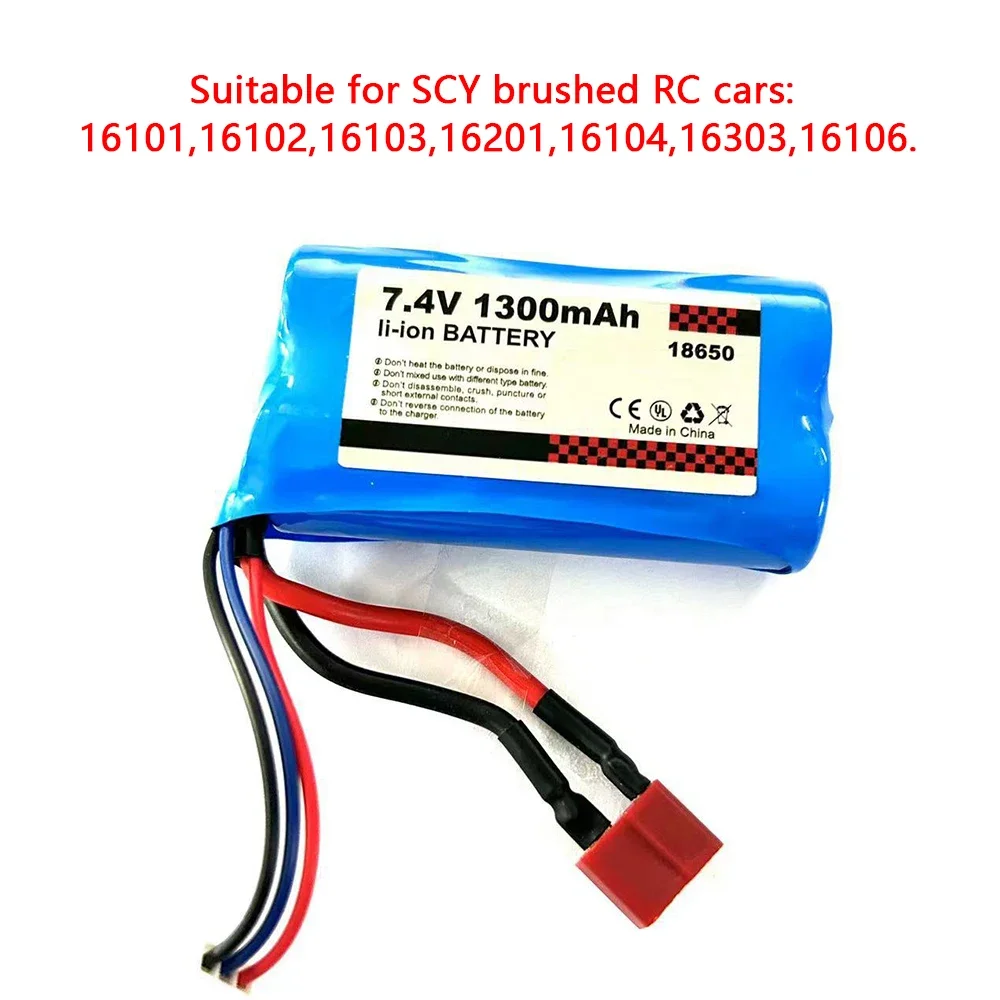 SCY 16102 16101 16103 16106 16101PRO 16102PRO 16103PRO 16106PRO 16303 2S 7,4 V batería de enchufe en T Original, accesorios de coche Rc