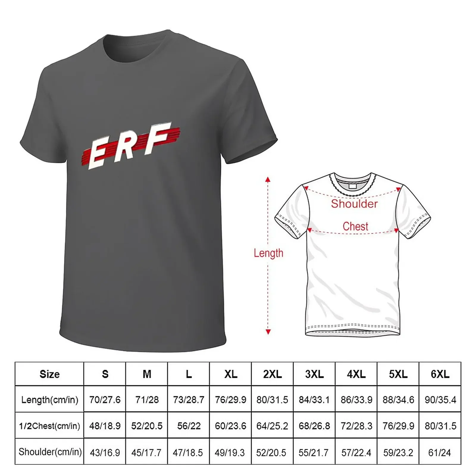 Vintage 1962 ERF truck logo T-Shirt korean fashion summer clothes oversized t shirt men plus size tops quick drying men clothes