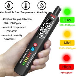 X4A Gas Leak Detector Combustible Gas Detector  300~10000ppm Flammable Gases Detector High Precision Combustible Sensor Tool