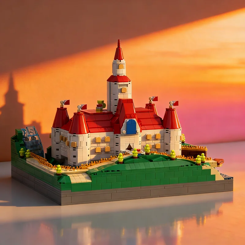 2383 Piezas MOC Mariose, Castillo de la Princesa Peach, Bloques de Construcción, Modelo para Armar, Regalos Creativos para Festivales, Juguetes, Idea de Ladrillos