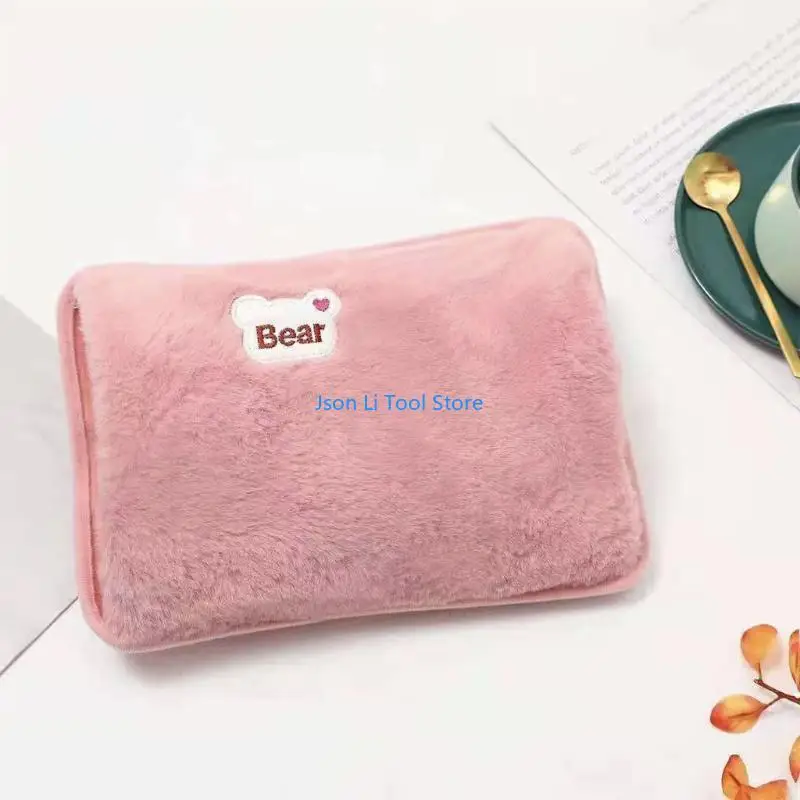 Y08D Cartoon Bear Electric Hot Water Back Eu Перегуляется теплый ручной карман