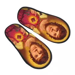 Custom Print Women Actor Star Movie Evan Peters House Slippers Soft Warm Memory Foam Fluffy Slipper Indoor Outdoor Shoes