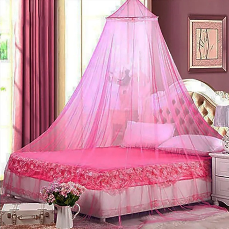Glowing Stars Princess Mosquito Net Canopy Encryption Dome Fly Insect Mesh Repellent Protection Single Entry Bed Decoration