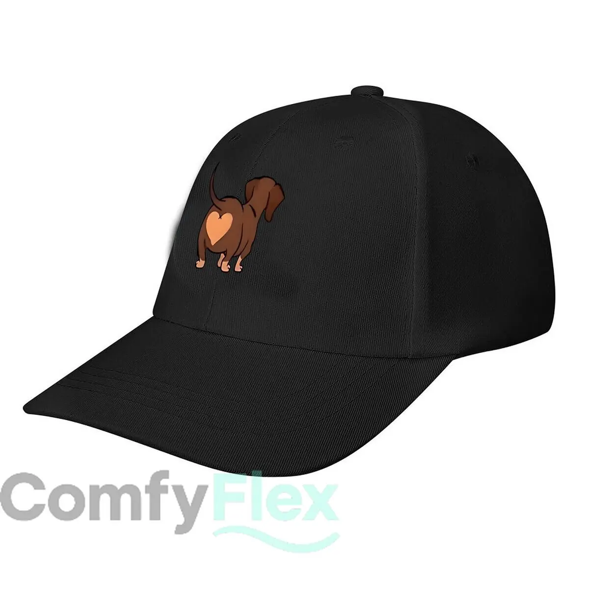 Heart - Shaped Butt Dog Vinyl Sticker For Car Laptop Baseball Cap Fashion Men Sunhat Women's Outdoor Sports Snapback Cap