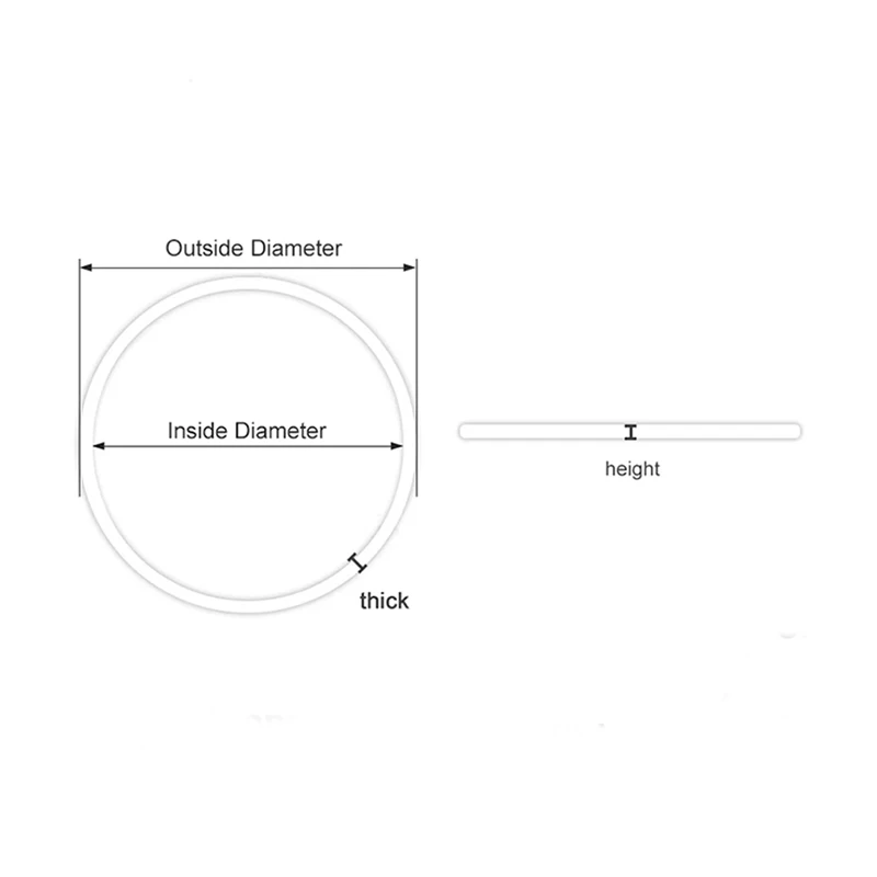 2/4 PCS Red Gasket O-Ring 33-42MM Plastic Gasket Suitable For Tissot Watch Case Bottom Cover T035 Couturier 1853 Original Other