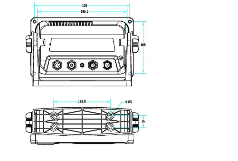 Onwa KP-27A نظام تحديد المواقع العالمي (GPS) مقاس 7 بوصات مع جهاز استقبال GNSS من الفئة B AIS لمعدات الملاحة البحرية المصنوعة في الصين #6