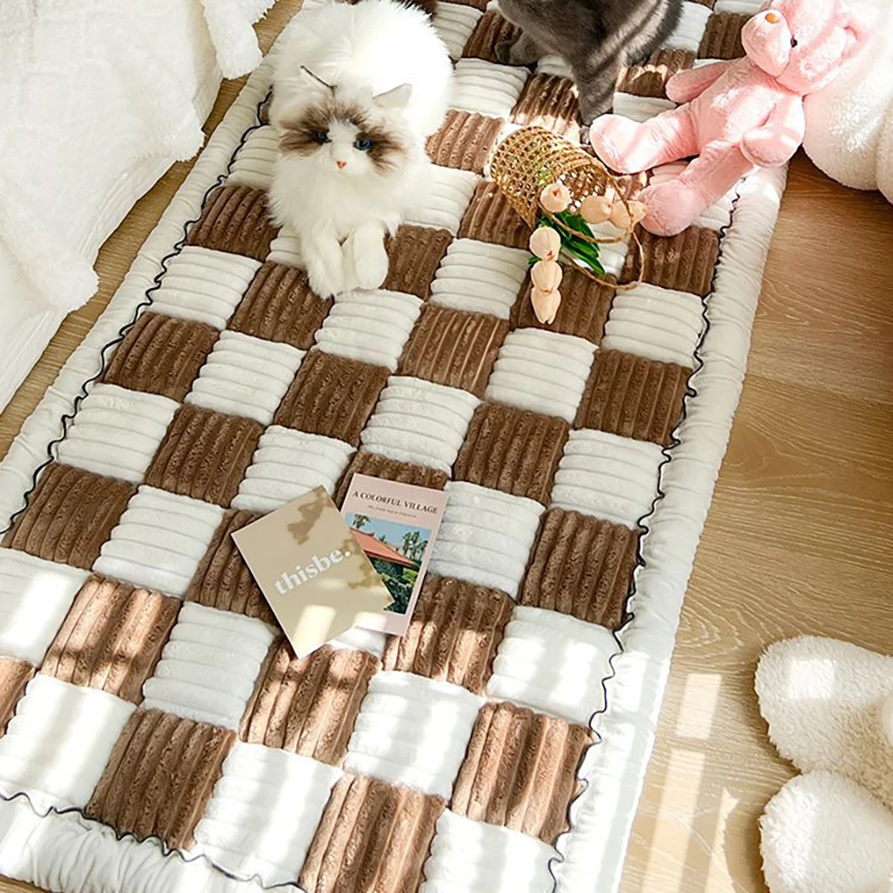 

Funny Fuzzy Couch Cover Cream-Coloured Plaid Magic Sofa Protective Cover Anti-slip Pet Mat Bed Couch Cover Pet Blankets