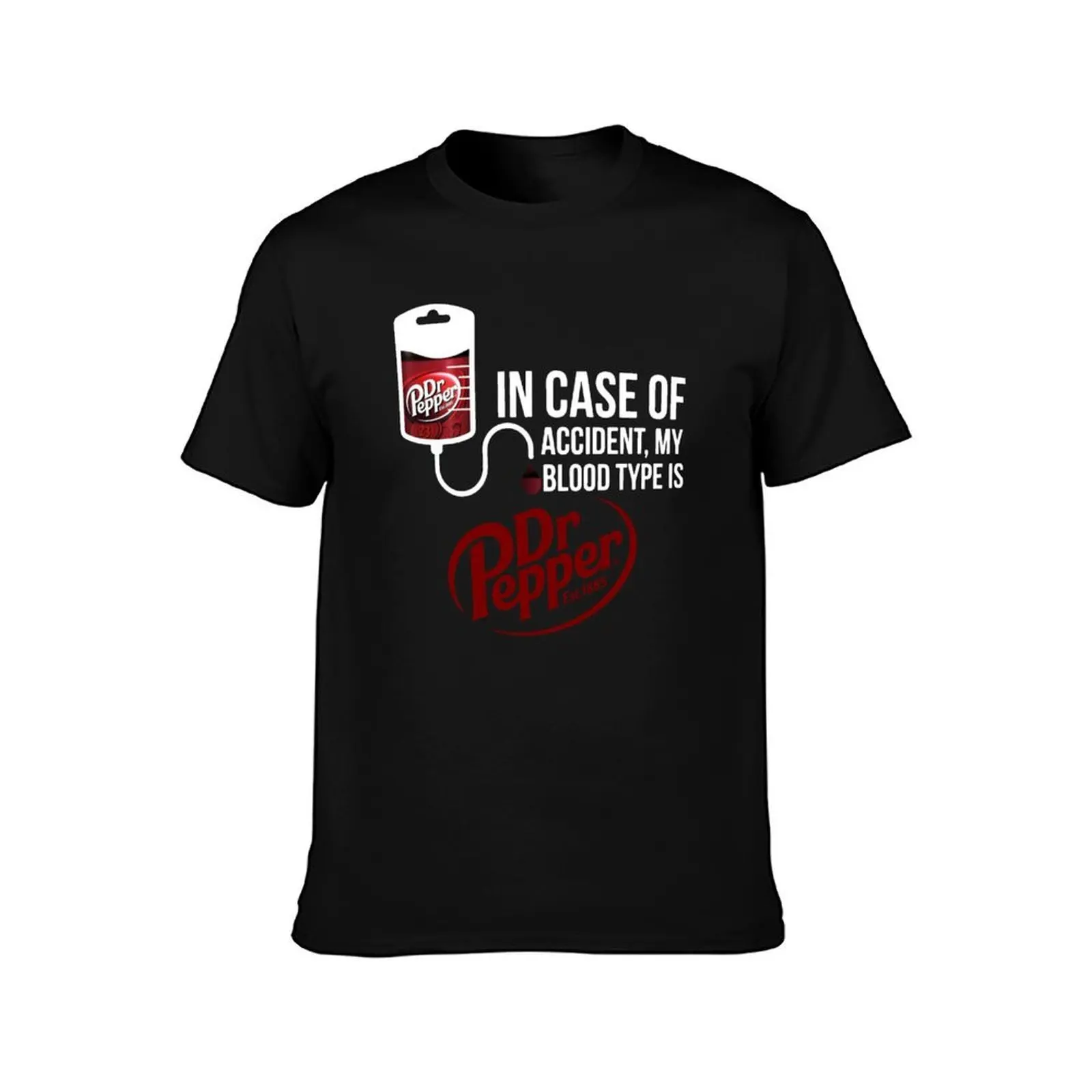 in Case of Accident My Blood Type is DR.Pepper T-Shirt t shirts for man graphic vintage T-Shirt