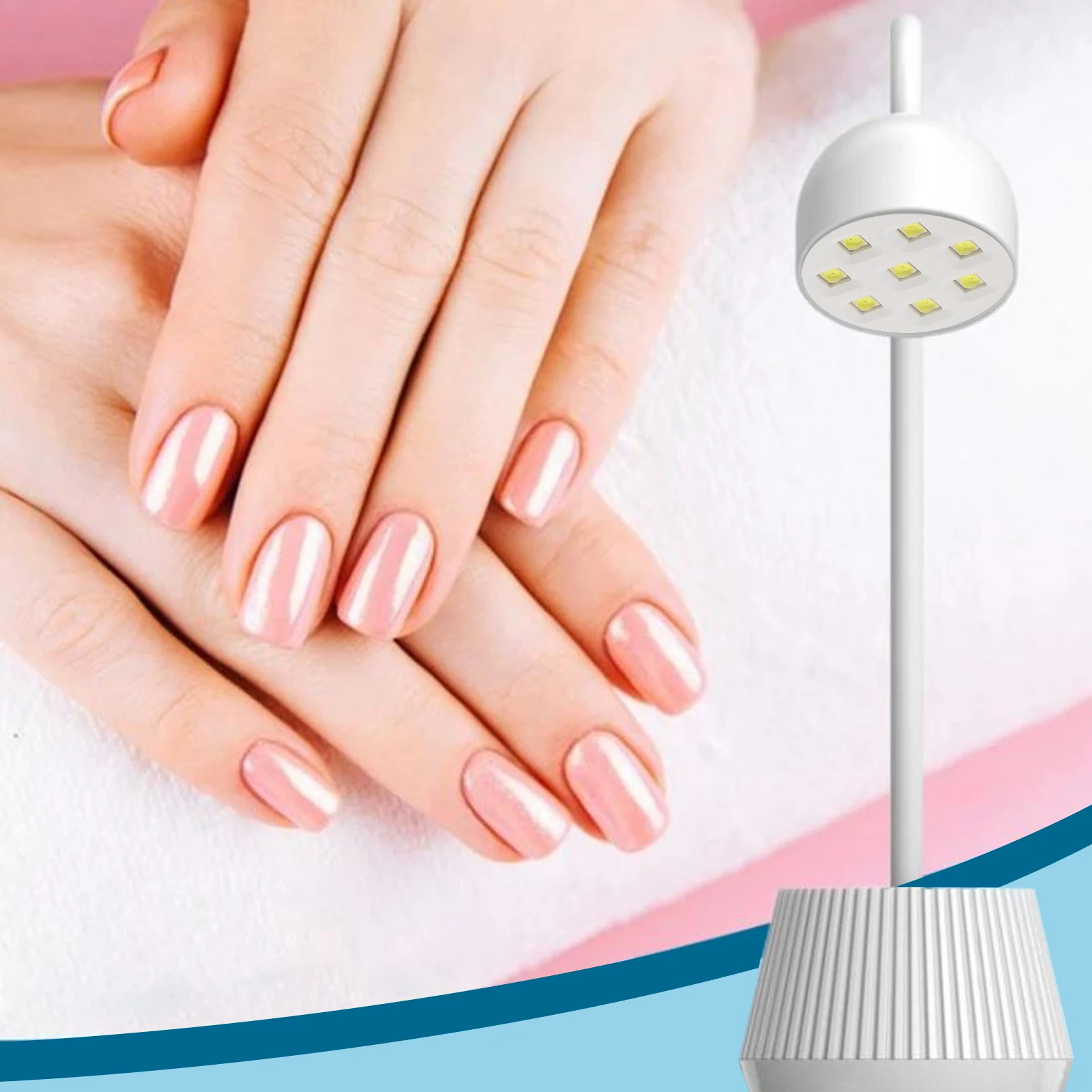 

24W Desktop UV LED Nail Lamp for Gel Quick Dry Adjustable Intensity Safe Home Salon Use Nail Light