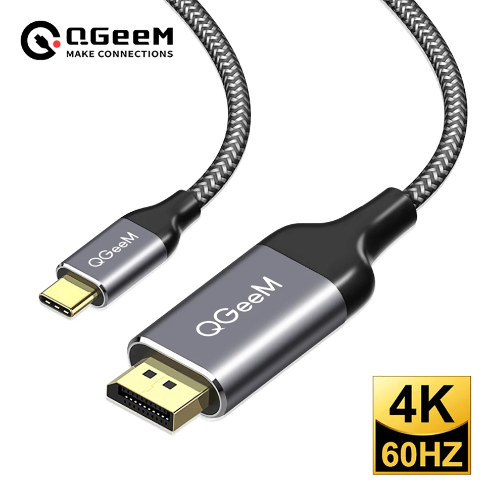 USB C to DisplayPort Cable (4K@60Hz),USB 3.1 Type C (Thunderbolt 3 Compatible) to DP Cable for MacBook 2017 Galaxy S9 Huawei P20