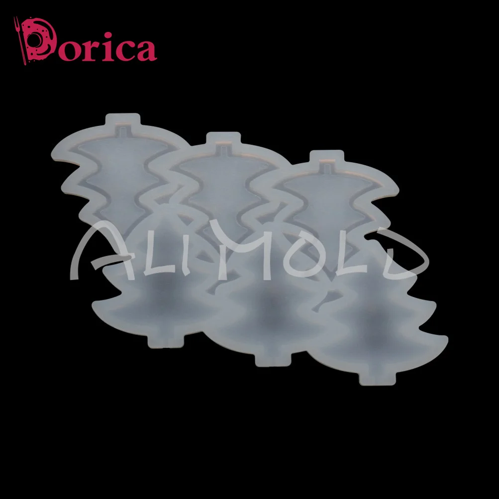 Dorica Christmas Tree Resin Epoxy Mold Diy Handmade Chocolate Silicone Lollipop Mould Kitchen Cake Decorating Tools Bakeware