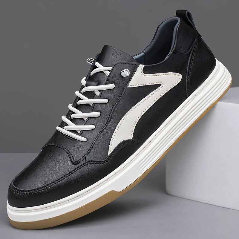 

Мужские модные кроссовки для скейтбординга, брендовые мужские туфли из натуральной кожи, уличные туфли ручной работы с износостойкой подошвой, оксфорды, размеры 37-45