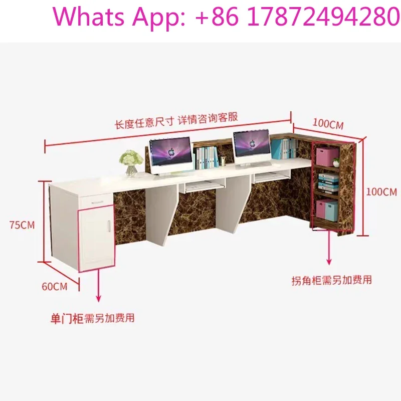 Hot Trend Bar Counter Simple Luxury Professional Design Reception Desk Modern Salon Kassentisch Commercial Furniture