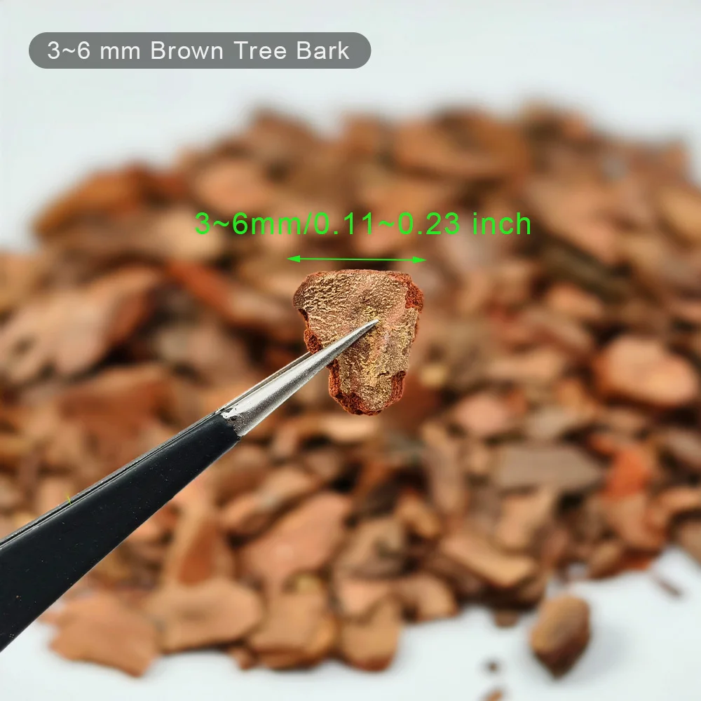 50g Realistic Wood Bark Simulation Rock Effect for Diy Modeling/Sandtable Layout/Craft/Doullhouse Decoration/Diorama/Landscape