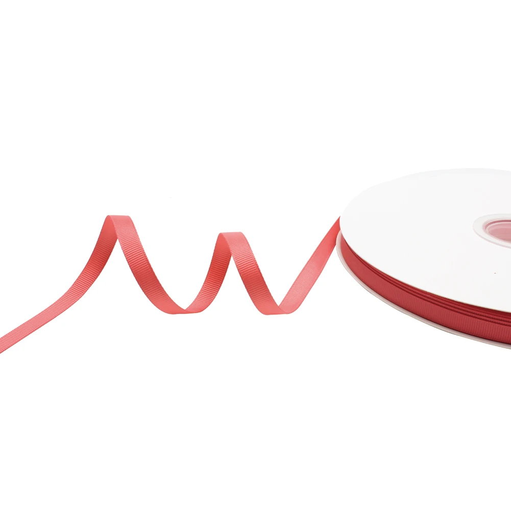 Wassermelone 243 Farbe festes Ripsband doppelseitig 100 Yards/Rolle 9mm 16mm 22mm 25mm 38mm 50mm 75mm Großhandel auf Lager