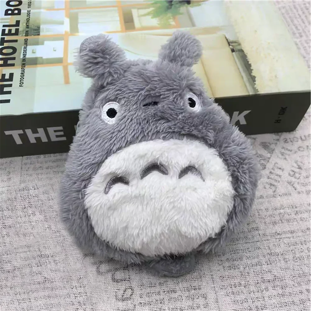 Anime Cute Cat Coin Purse Soft Plush Zipper Small Wallet for Kids Teens Girls Women Kawaii Data Cables Earphones Bag Key Pouchji