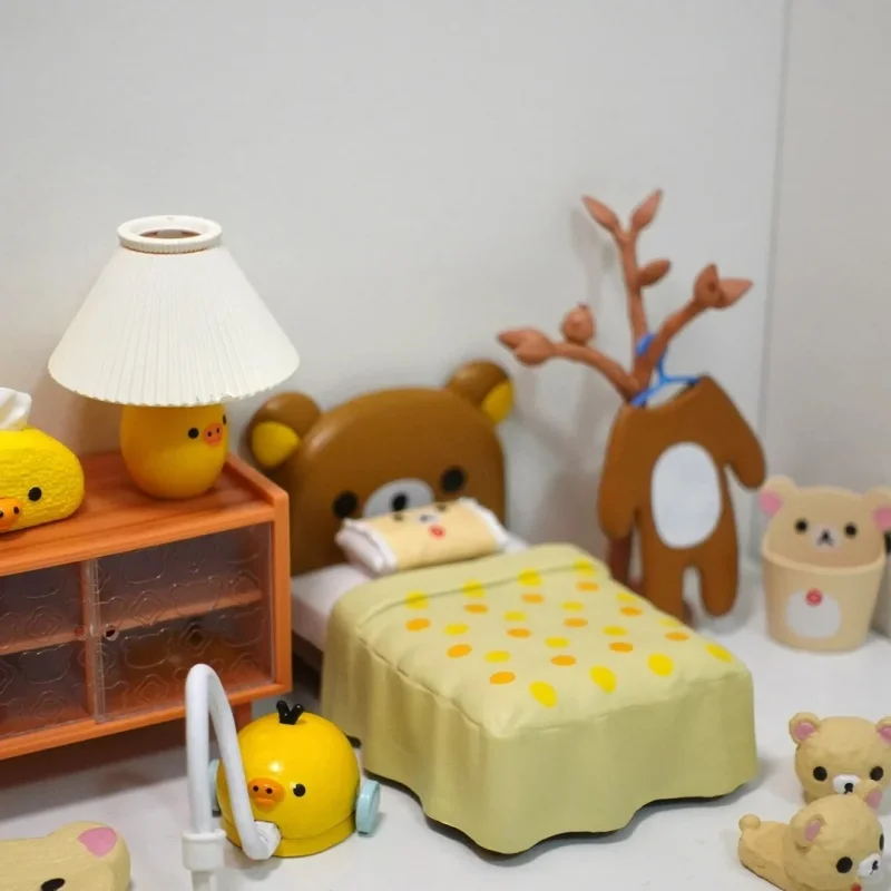 Genuine Re-Ment Spot In Rilakkuma'S Room Series Blind Box Miniature Scene Simulation Space Mini Model Tide Play Figure Gift Toy