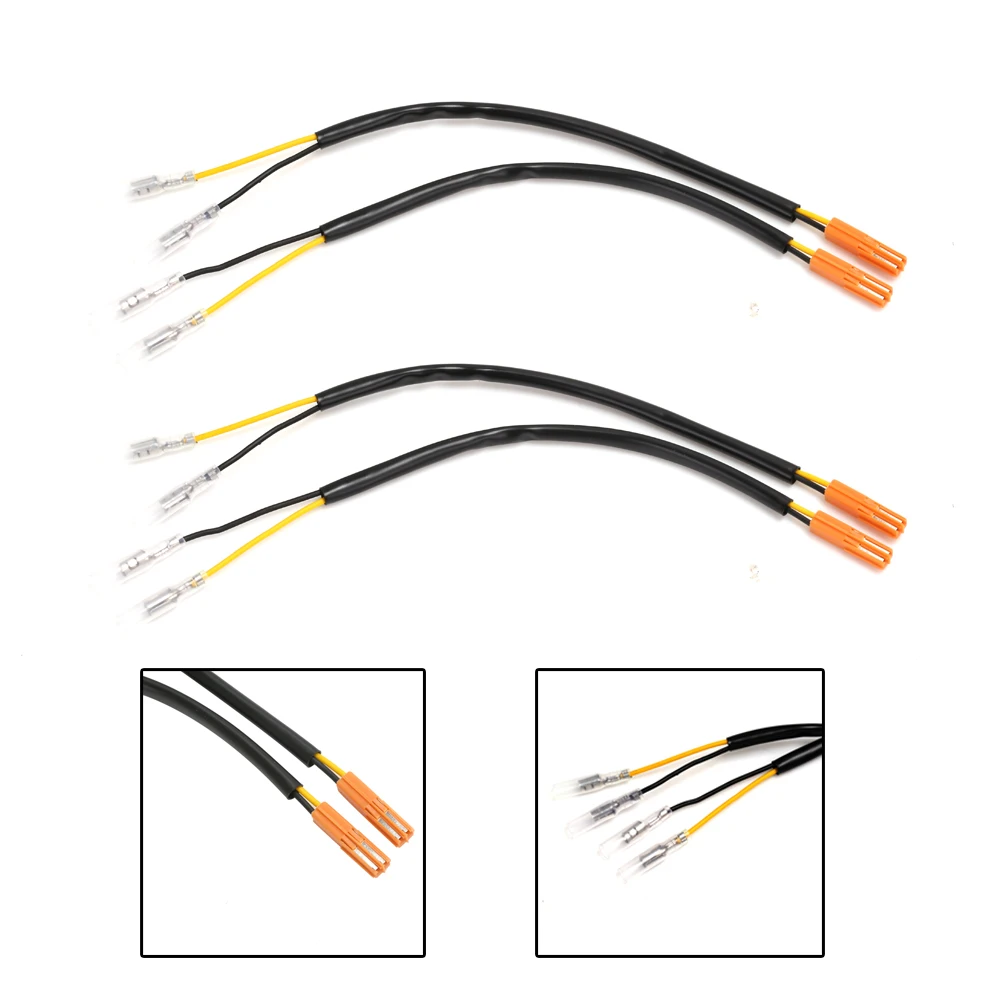 2 Wires Turn Signal Adapter Harness 1 Pair For HONDA Motorcycle Blinker Indicator Modification Connector Plug Cable Leads