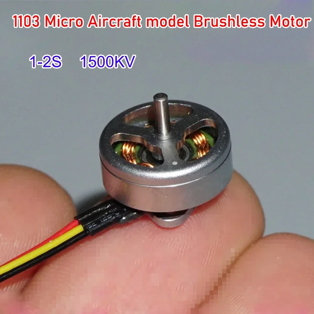 Mini 1103 Brushless Motor 1-2S Aircraft Model High Speed 15000KV for FPV Racing RC Drone Whoop Quadcopter Micro Brushless Motor