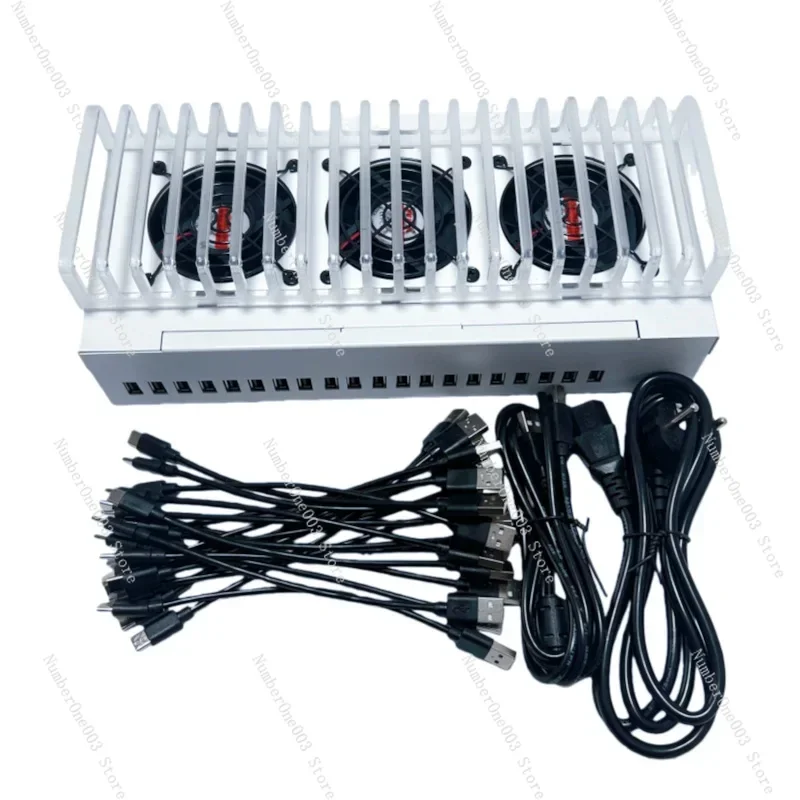 20/40/60 Ports Phone Farm USB Hub Box, Android Batch Synchronization Control Box For Unified Smartphone Management