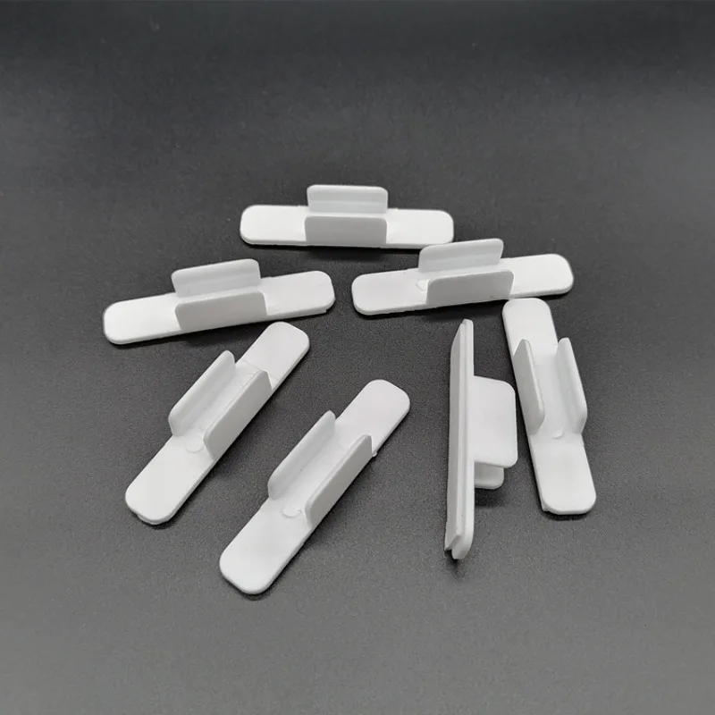 20pcs Self-Adhesive U-Shaped Pen Holders - Durable Plastic Pencil Clips for Desk Organization